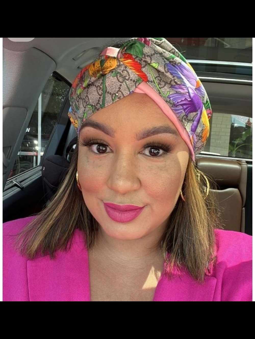 Fashion Floral Multicolor Twist Turban Headwrap - Women Accessories